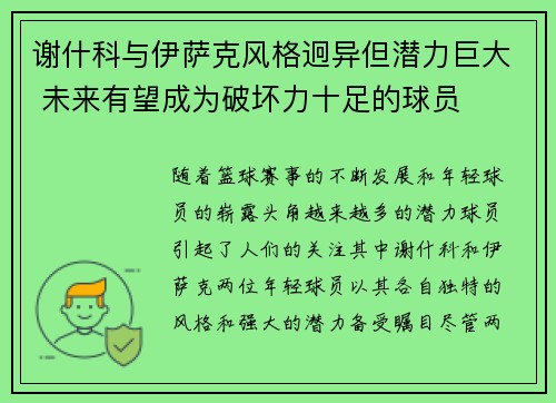 谢什科与伊萨克风格迥异但潜力巨大 未来有望成为破坏力十足的球员